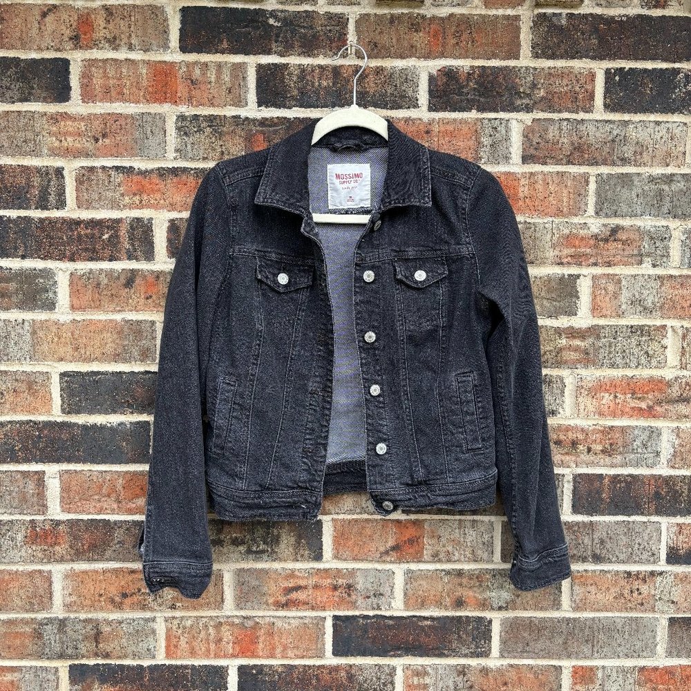 Mossimo Supply Co Black Denim Jacket